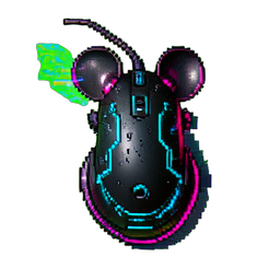 Mausdieb (Cyberpunk) — 256×256 Pixel-Art-Sprite