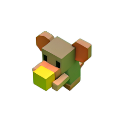 ネズミ泥棒 (ボクセル) — 256×256 ピクセルアートスプライト