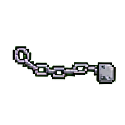 Bewegungsplattformkette — 256×256 Pixel-Art-Sprite