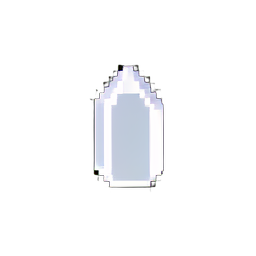 Cristal lleno de la barra MP — sprite pixel art 256×256