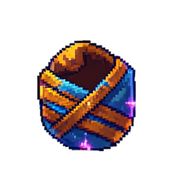 Mumienendecke — 256×256 Pixel-Art-Sprite