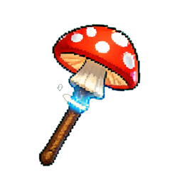 Bâton de Chapeau de Champignon — sprite pixel art 256×256