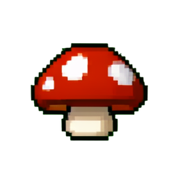 Chapéu de Cogumelo — sprite pixel art 256×256