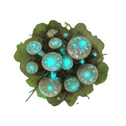 Mushroom Cluster (Atmospheric) - 256x256 pixel art sprite