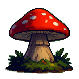 Mushroom Forest - 256x256 pixel art sprite