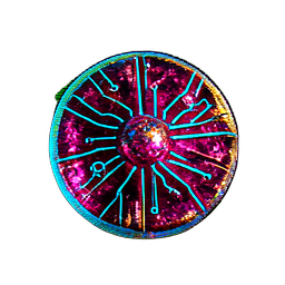 Mushroom Gold (Cyberpunk) - 256x256 pixel art sprite