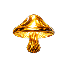 Mushroom Gold (VFX) - 256x256 pixel art sprite