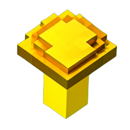 Oro de Hongo (Voxel) — sprite pixel art 256×256