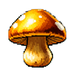 Ouro de Cogumelo — sprite pixel art 256×256