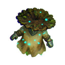 Chevalier Champignon (Atmosphérique) — sprite pixel art 256×256