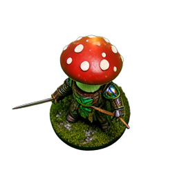 Mushroom Knight (HD-2D) - 256x256 pixel art sprite