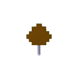 Pilzritter (Niedrigauflösung) — 256×256 Pixel-Art-Sprite
