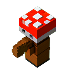 Mushroom Knight (Voxel) - 256x256 pixel art sprite