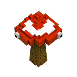 Mushroom Monster (Voxel) - 256x256 pixel art sprite