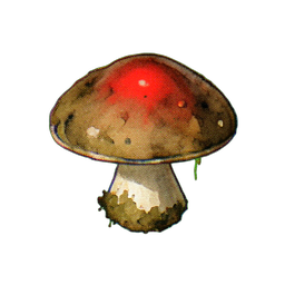 Hongo rojo (Atmósfera) — sprite pixel art 256×256