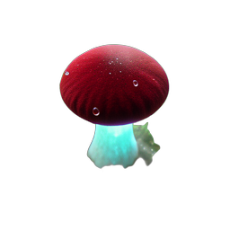 빨간 버섯 — 256×256 픽셀 아트 스프라이트
