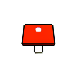 Mushroom Red (Low-Res) - 256x256 pixel art sprite