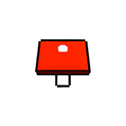 Cogumelo vermelho (Baixa resolução) — sprite pixel art 256×256