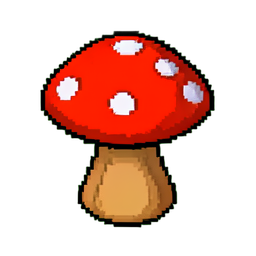 Mushroom Tree (16-Bit) - 256x256 pixel art sprite