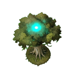 Mushroom Tree (Atmospheric) - 256x256 pixel art sprite