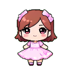 Musikschachtelballerina — 256×256 Pixel-Art-Sprite