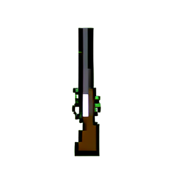 Musket (Niedrigauflösung) — 256×256 Pixel-Art-Sprite
