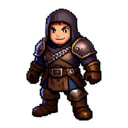 Viajante Misterioso — sprite pixel art 256×256