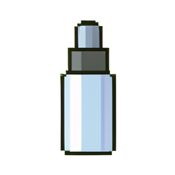 Bomba de spray nasal — sprite pixel art 256×256