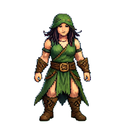 Druide de la Nature — sprite pixel art 256×256