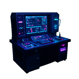 Navigationskonsole-Schreibtisch — 256×256 Pixel-Art-Sprite