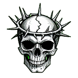 Necromancer (1-Bit) - 256x256 pixel art sprite