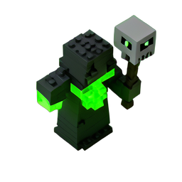 Necromancer (Voxel) - 256x256 pixel art sprite