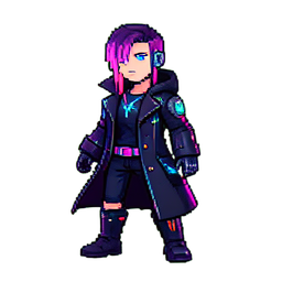 Läufermantel — 256×256 Pixel-Art-Sprite