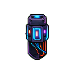 Neural Jack Cable — 256×256 pixel art sprite