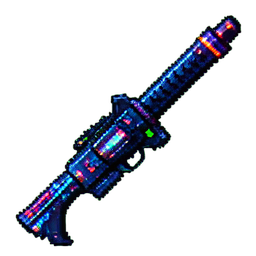 Neural-Peitsche — 256×256 Pixel-Art-Sprite