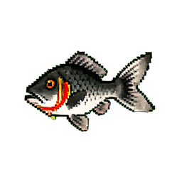 Nian Fish Ornament — 256×256 pixel art sprite