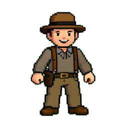 Gardien de nuit — sprite pixel art 256×256