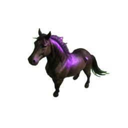 Nightmare Horse (Atmospheric) - 256x256 pixel art sprite