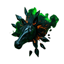 Nightmare Horse (Cinematic) - 256x256 pixel art sprite