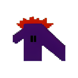 Cavalo do pesadelo (Baixa resolução) — sprite pixel art 256×256