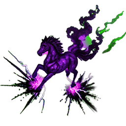 Nightmare Horse (VFX) - 256x256 pixel art sprite