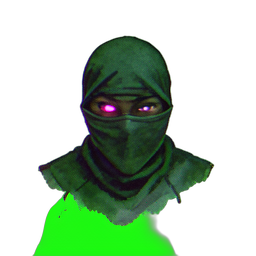 Fille Ninja (Atmosphérique) — sprite pixel art 256×256