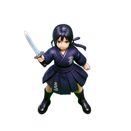 Ninja Girl (HD-2D) - 256x256 pixel art sprite