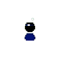 Fille Ninja (Basse Rés) — sprite pixel art 256×256