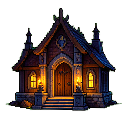 Norse Hall - 256x256 pixel art sprite