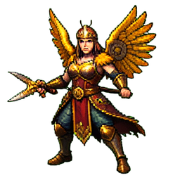 Norse Valkyrie - 256x256 pixel art sprite