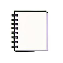 Cuaderno espiral — sprite pixel art 256×256