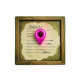 Notice Board (Atmospheric) — 256×256 pixel art sprite