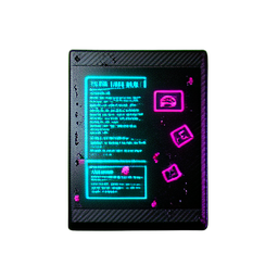 Notice Board (Cyberpunk) - 256x256 pixel art sprite