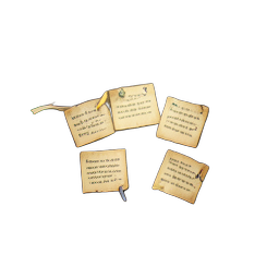 Notice Board (HD-2D) - 256x256 pixel art sprite